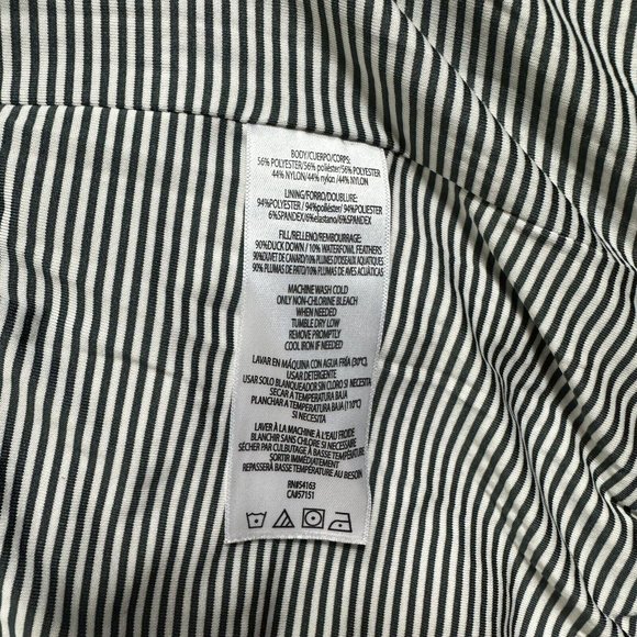 Calvin Klein‎ Metallic Silver Duck Down Puffer Vest Full Zip Quilt Women Small - Picture 12 of 12